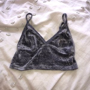 Urban Outfitters velvet crop top ⭐️